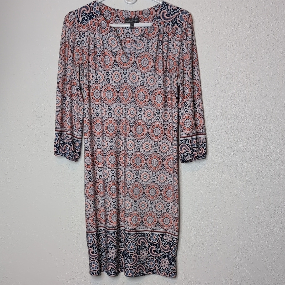 Luxology Boho Chic Patterned Dress size 8